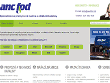 Tablet Screenshot of ancfod.cz